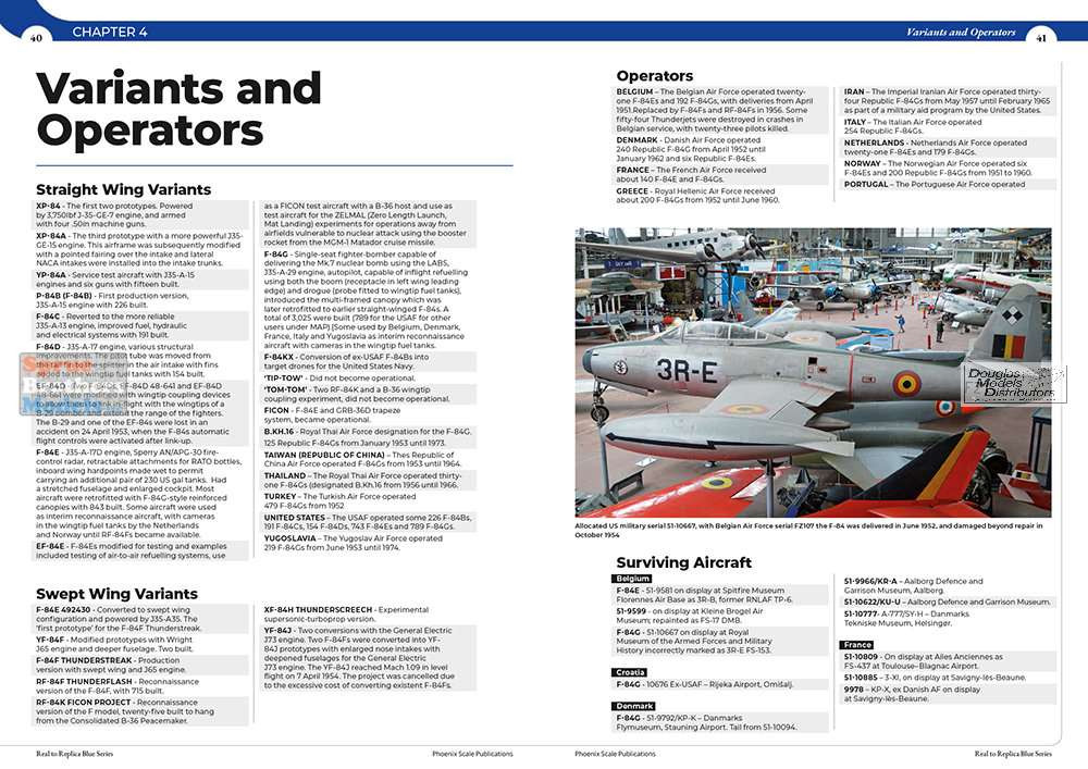 PSPBLUE008 Phoenix Scale Publications - The Republic F-84