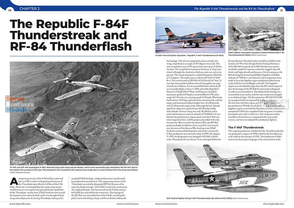 PSPBLUE008 Phoenix Scale Publications - The Republic F-84