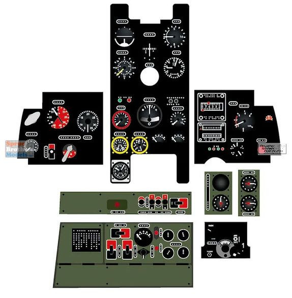 ＮＡＫＡM UＲＡページ ZKMA34373 1:32 Zoukei-Mura Ki-100 3D Acrylic Instrument Panels Set