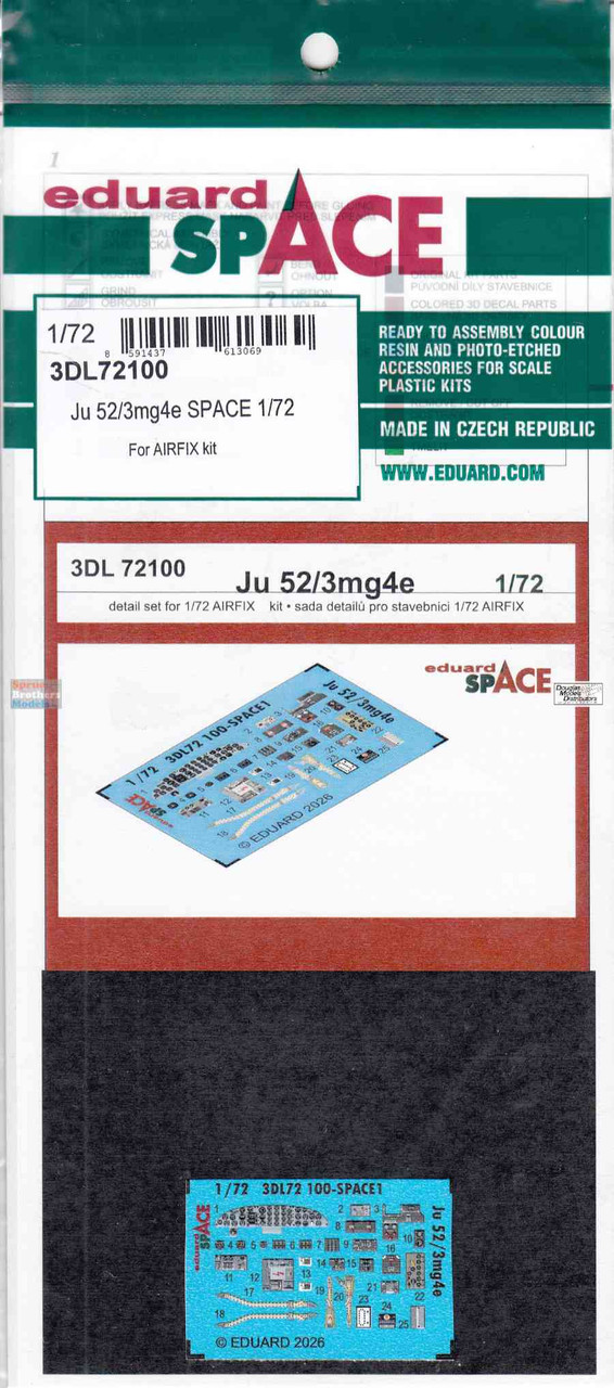 EDU3DL72100 1:72 Eduard SPACE - Ju52/3mg4e (AFX kit) - Sprue