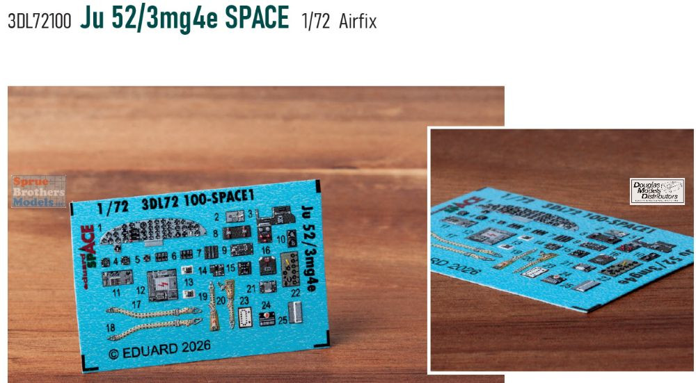 EDU3DL72100 1:72 Eduard SPACE - Ju52/3mg4e (AFX kit) - Sprue