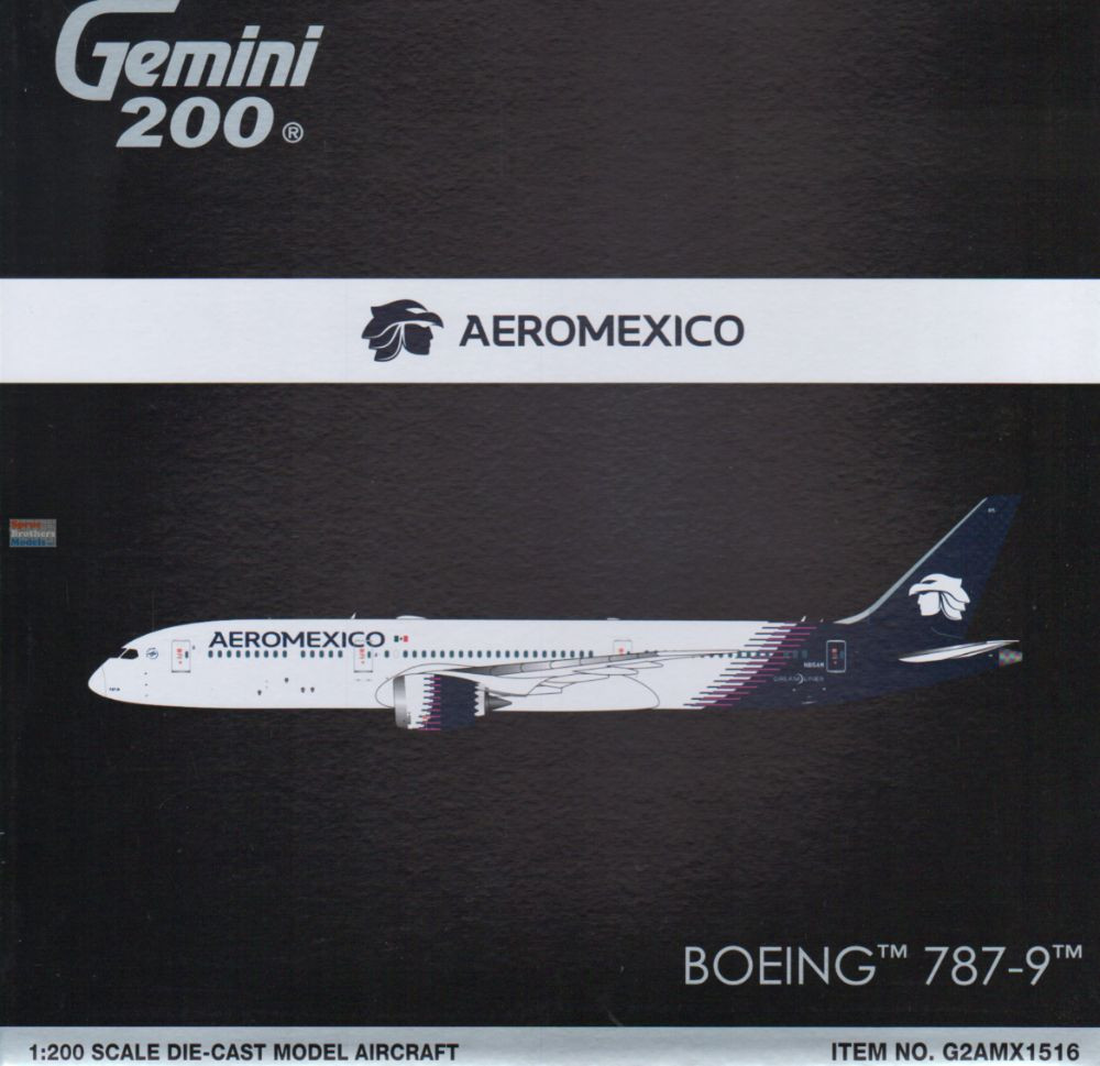 GEMG21516 1:200 Gemini Jets AeroMexico B787-9 Reg #N815AM (pre