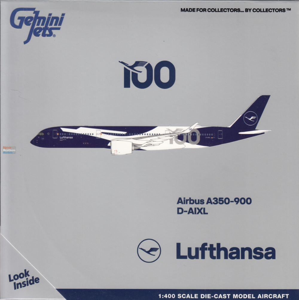 GEMGJ2409 1:400 Gemini Jets Lufthansa Airbus A350-900 Reg #D-AIXL
