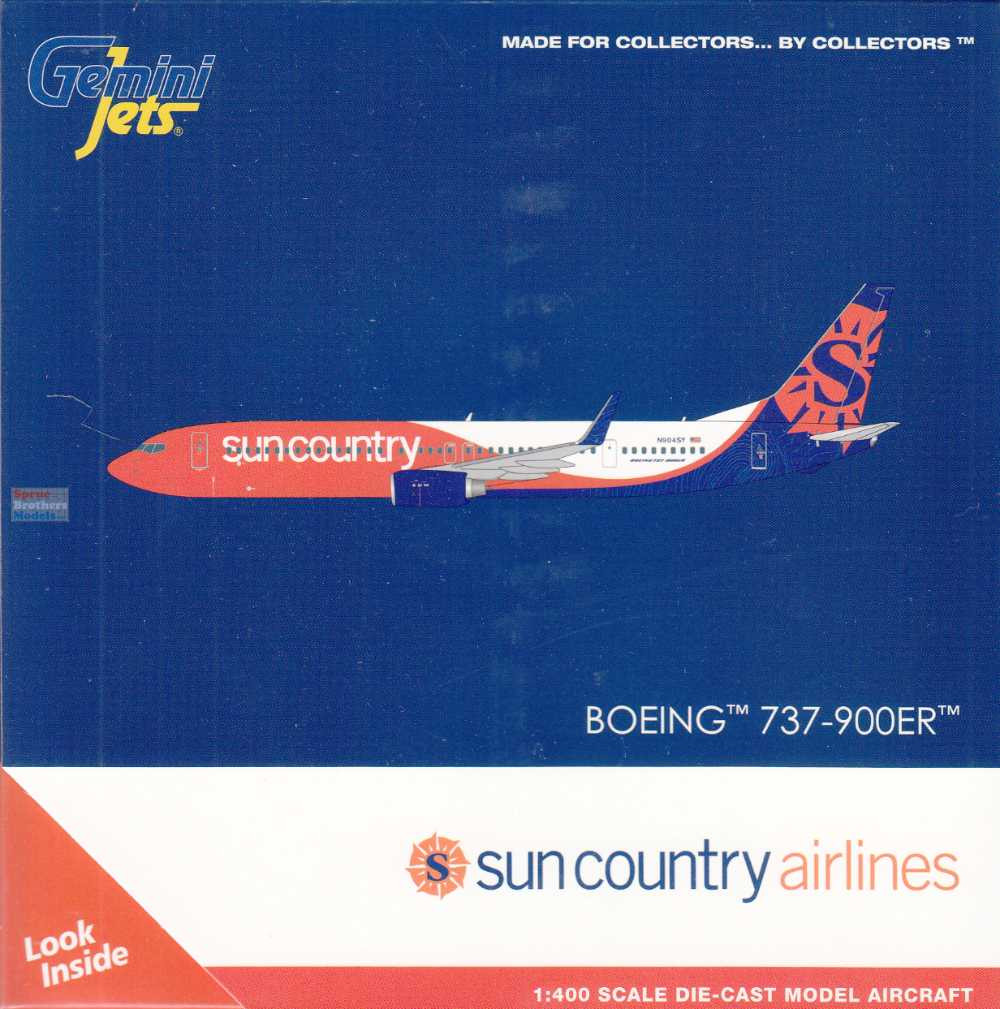 GEMGJ2407 1:400 Gemini Jets Sun Country Airlines B737-900ER Reg