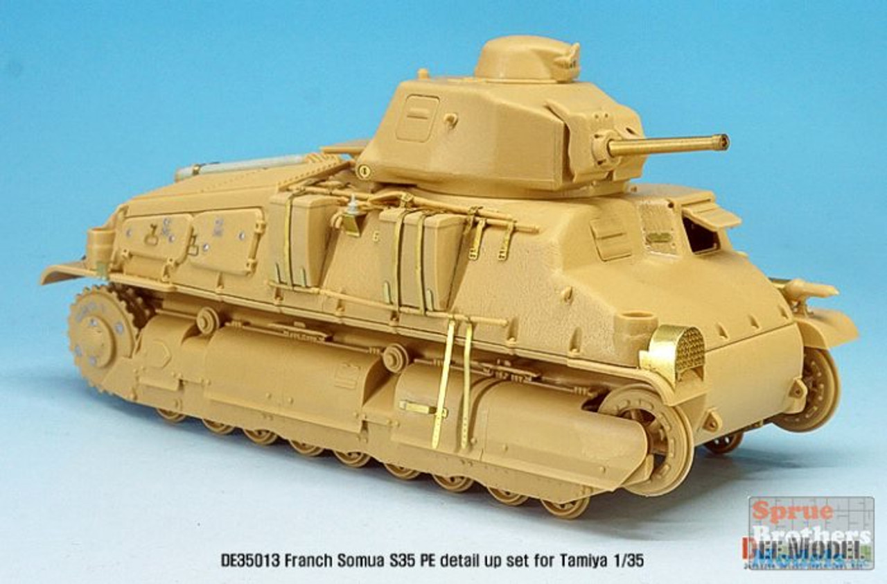 グンゼ産業 SOMUA S35 プラモデル 1/35 1/35 Built WWII French Army Somua S35 Tank w/1 Commander