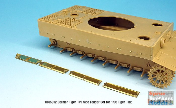 DEFDE35012 1:35 DEF Model Tiger I Side Fender Set (TAM/ACA/DRA/RFM