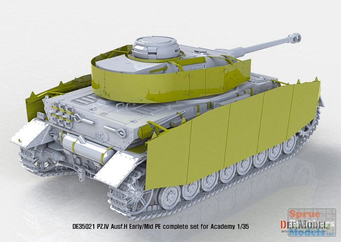 DEFDE35021 1:35 DEF Model Panzer.IV Ausf.H Complete PE Detail Set