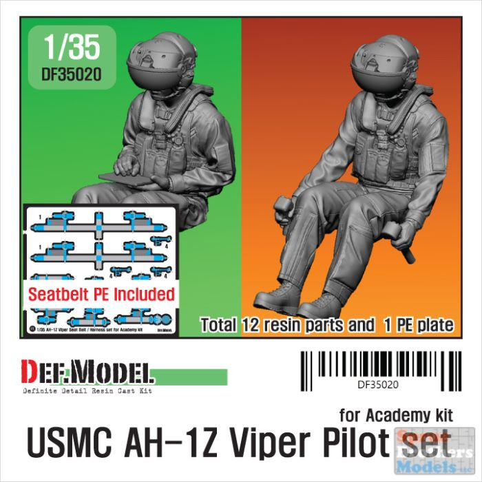 DEFDF35020 1:35 DEF Model Figure Set - USMC AH-1Z Viper Pilot Set