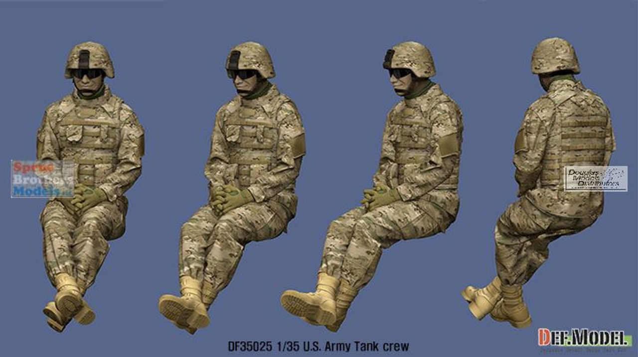 DEFDF35025 1:35 DEF Model Figures - US Army Tank Crewman