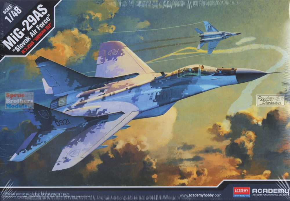 Modelismo - Avião MiG-29 AS Fulcrum Slovak Air Force Kit Academy 1/48