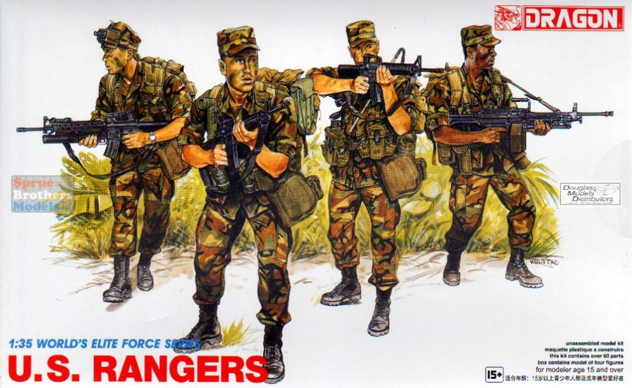 DML3004 1:35 Dragon US Rangers Figure Set