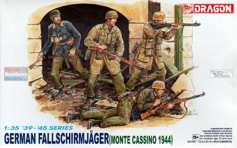 DML6005 1:35 Dragon German Fallschirmjager Monte Cassino 1944