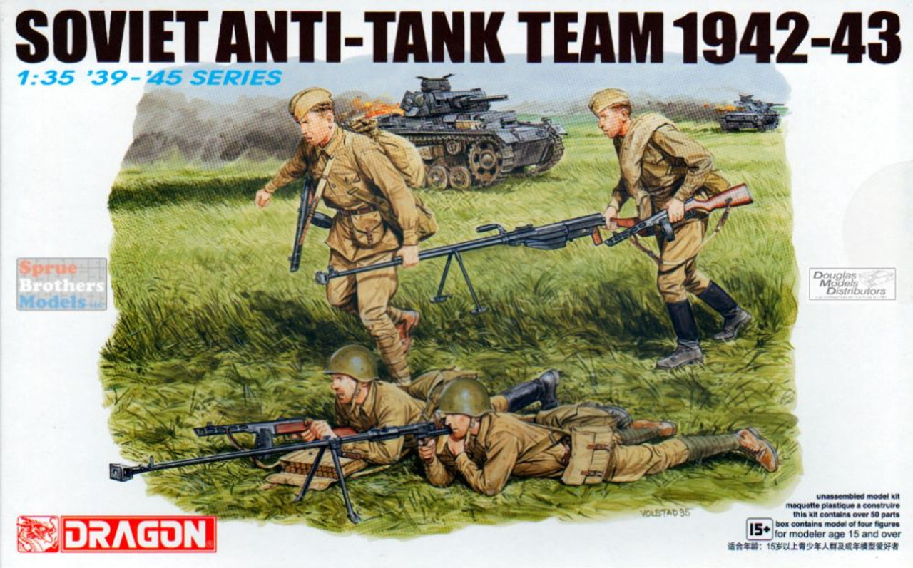 DML6049 1:35 Dragon Soviet Anti-Tank Team 1942-3 Figure Set