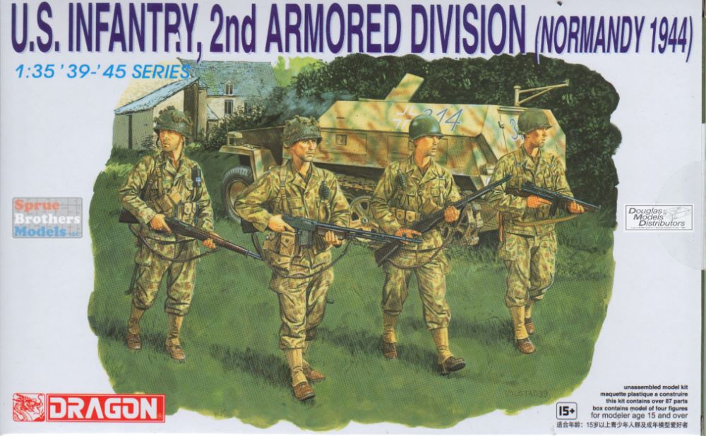 DML6120 1:35 Dragon US Infantry 2nd Armored Division Normandy 1944