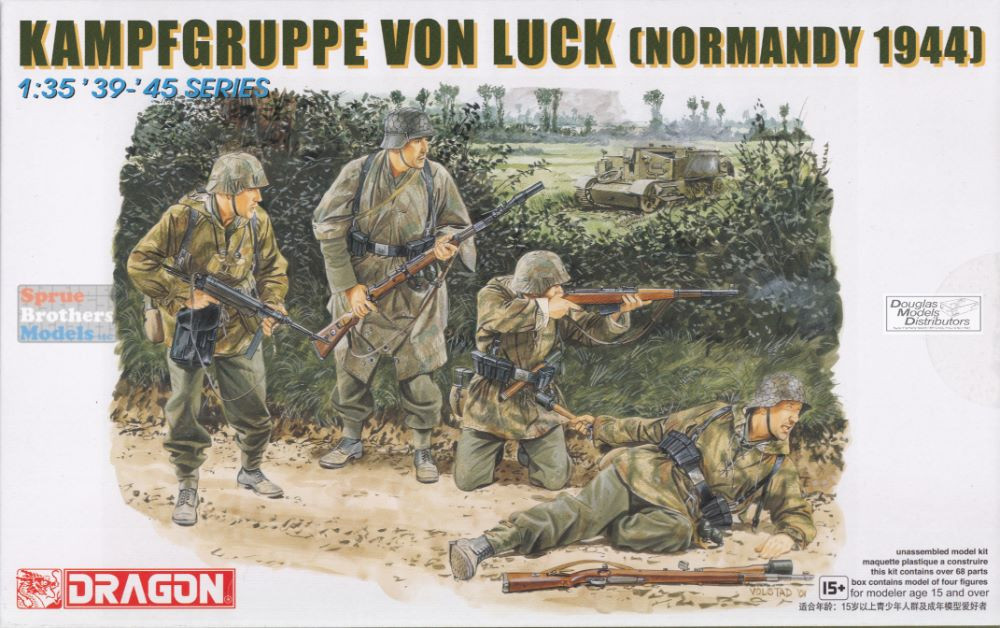 DML6155 1:35 Dragon Kampfgruppe Von Luck Normandy 1944 Figure Set