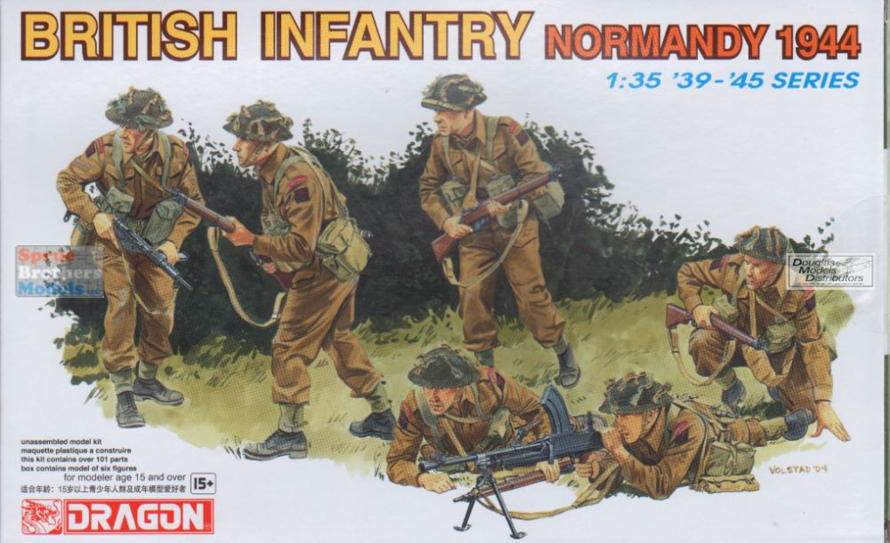 Maquette Dragon 1:35 - Allied Force ETO 1944 - Kit Soldats Seconde Guerre Mondiale