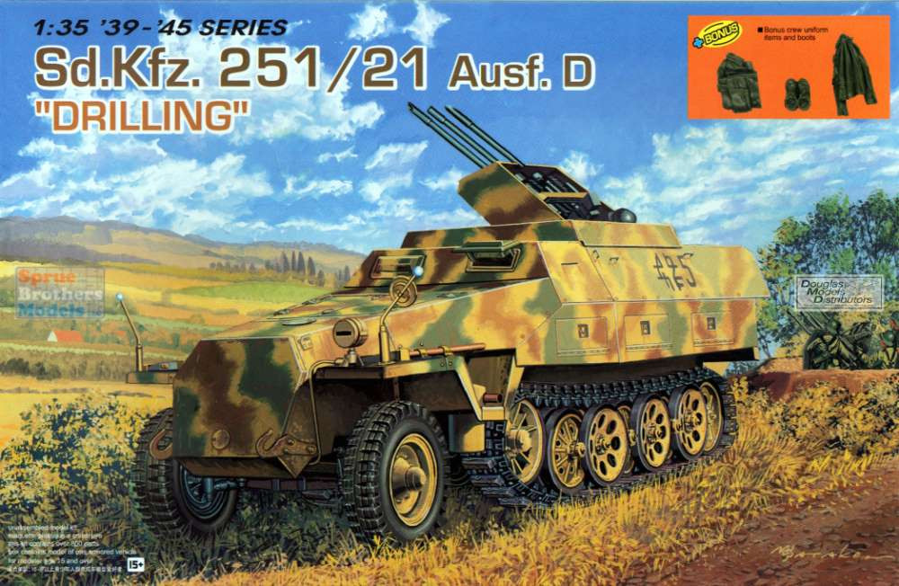 DML6217 1:35 Dragon Sd.Kfz.251/21 Ausf.D 
