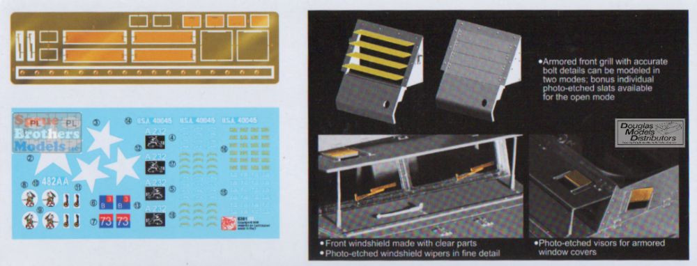 DML6381 1:35 Dragon M16 Multiple Gun Motor Carriage - Sprue
