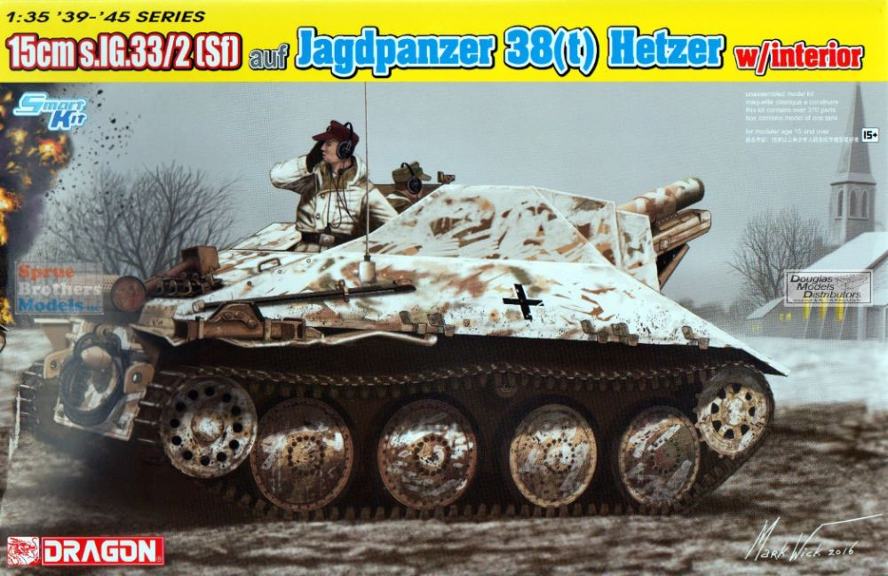 DML6489 1:35 Dragon Jagdpanzer 38(t) Hetzer 15cm S.IG.33/2(Sf