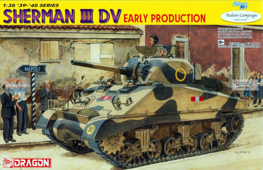 DRAGON maquette militaire 6573 Sherman III DV Début de Production 1/35