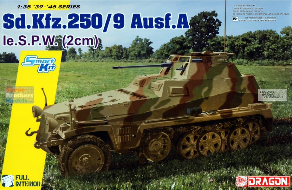 DML6882 1:35 Dragon Sd.Kfz.250/9 Ausf.A le.S.P.W.(2cm) - Sprue