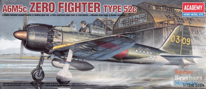 ACA12493 1:72 Academy A6M5c Zero Type 52c - Sprue Brothers Models LLC