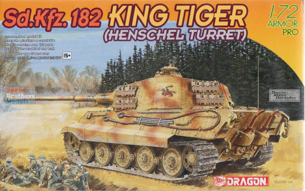 DML7246 1:72 Dragon Sd.Kfz.182 King Tiger Henschel Turret - Sprue