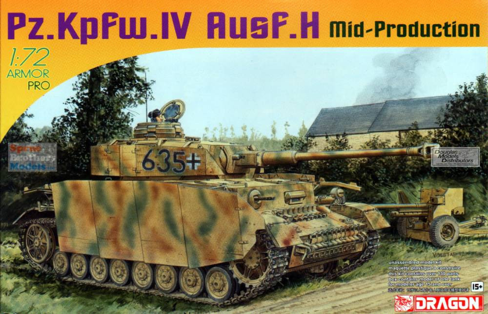 DML7279 1:72 Dragon Panzer Pz.Kpfw.IV Ausf.H Mid Production
