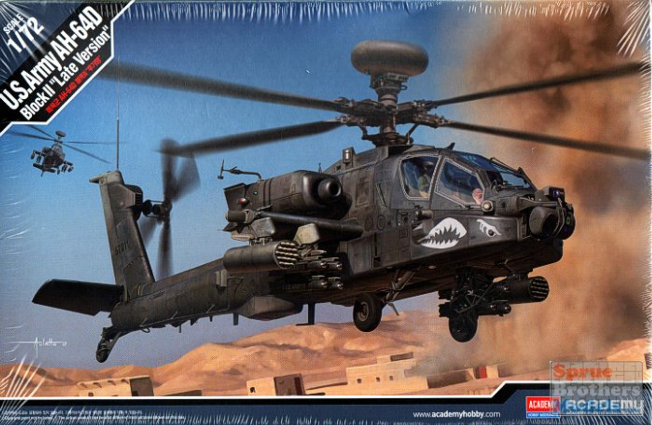 AH-64 アパッチ 1/72 ブラック ACA12551 1:72 Academy AH-64D Apache Block II Late Version