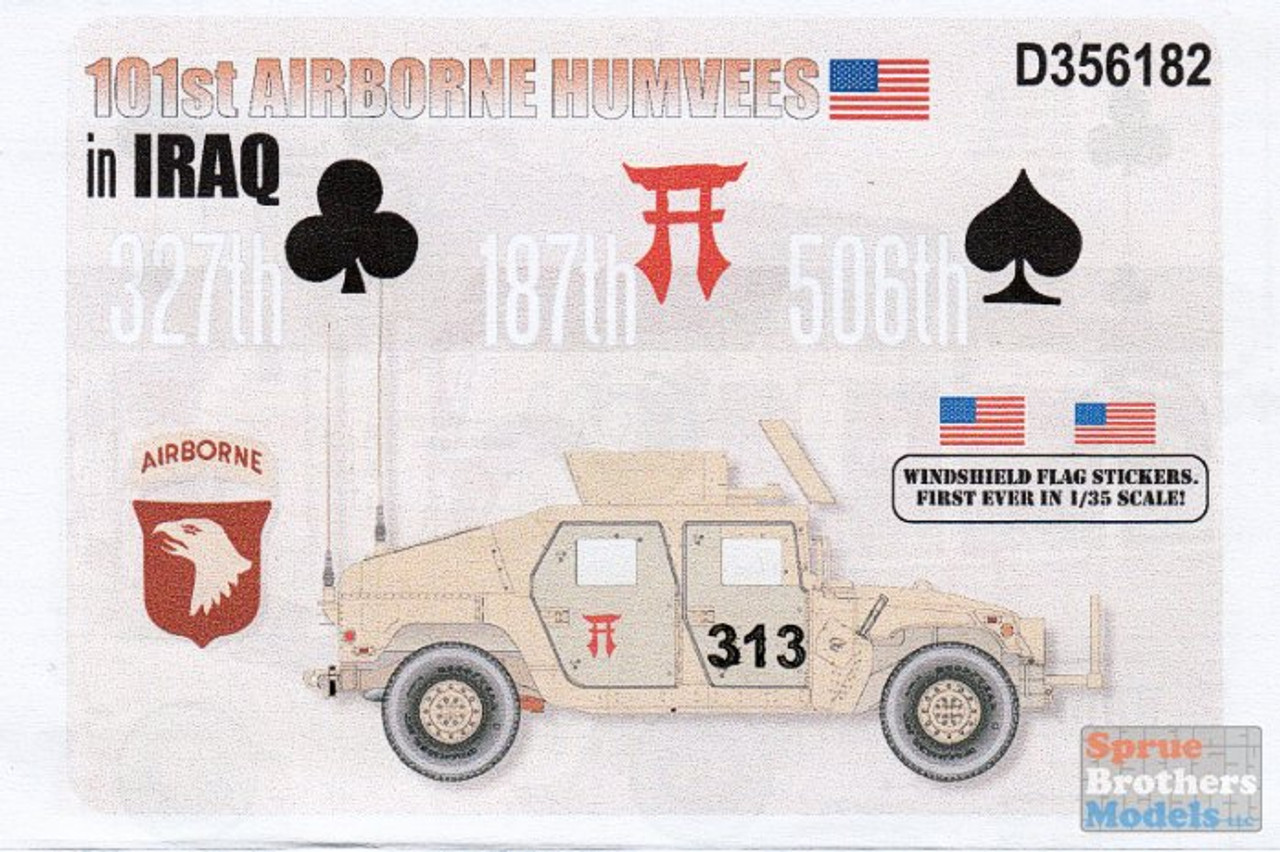 ECH356182 1:35 Echelon 101st Airborne Humvees in Iraq - Sprue Brothers  Models LLC