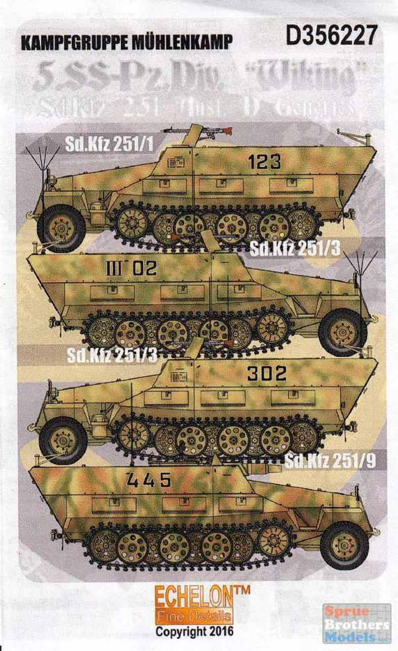 ECH356227 1:35 Echelon 5.SS-pz.Div Wiking Sd.Kfz.251 Ausf D Generics