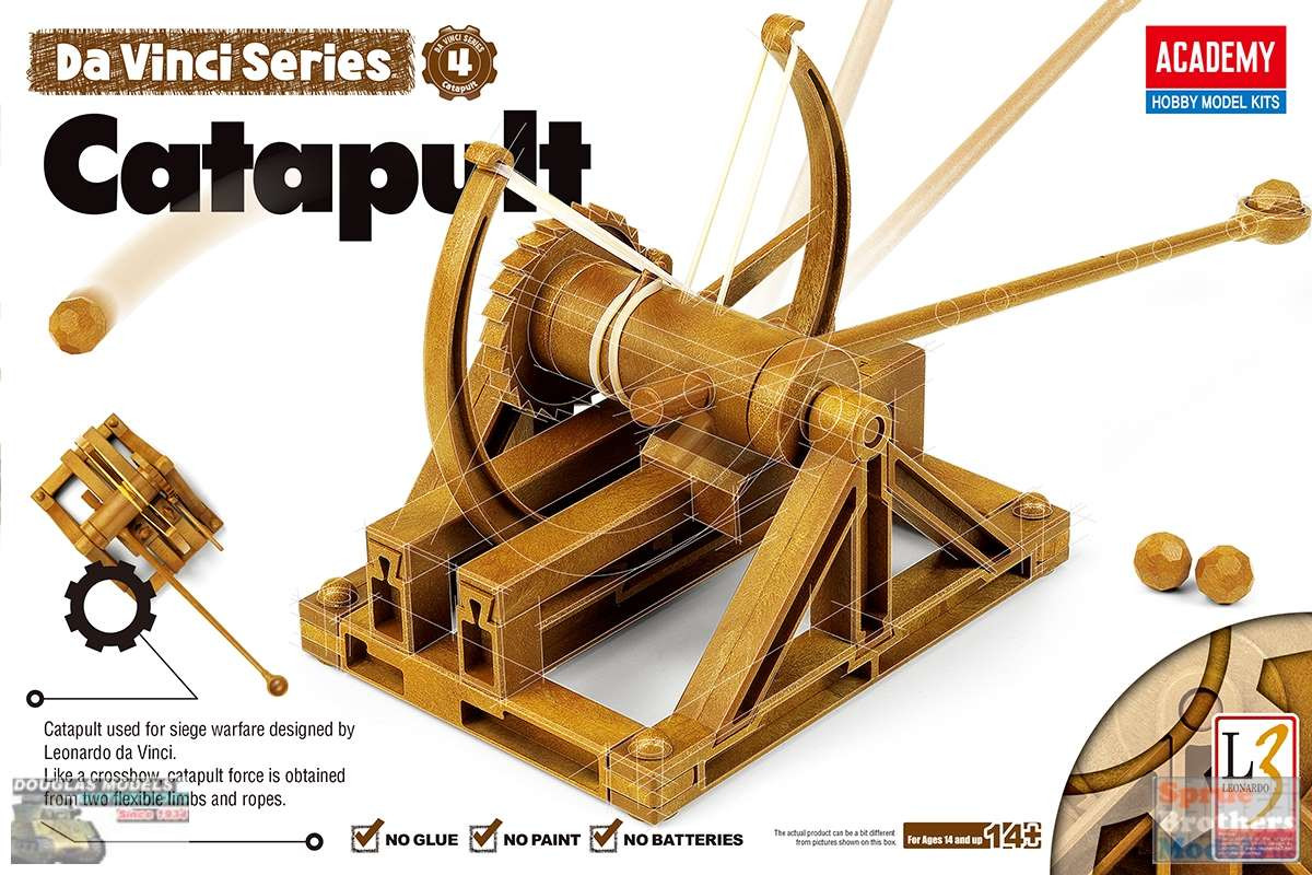 ACA18137 Academy Da Vinci Series: Catapult - Sprue Brothers Models LLC