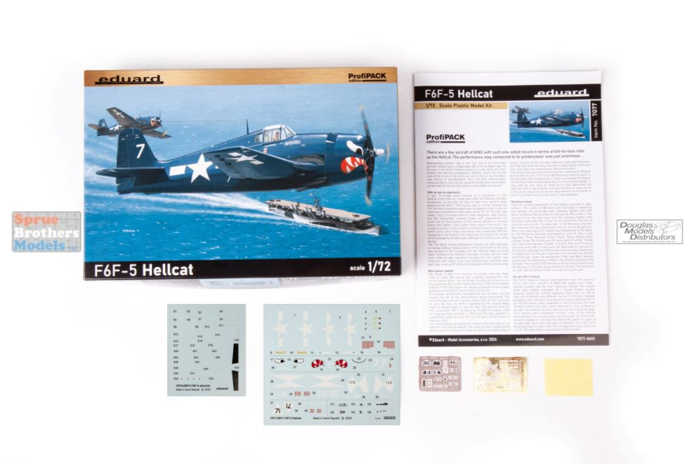 EDU07077 1:72 Eduard F6F-5 Hellcat ProfoPACK - Sprue Brothers