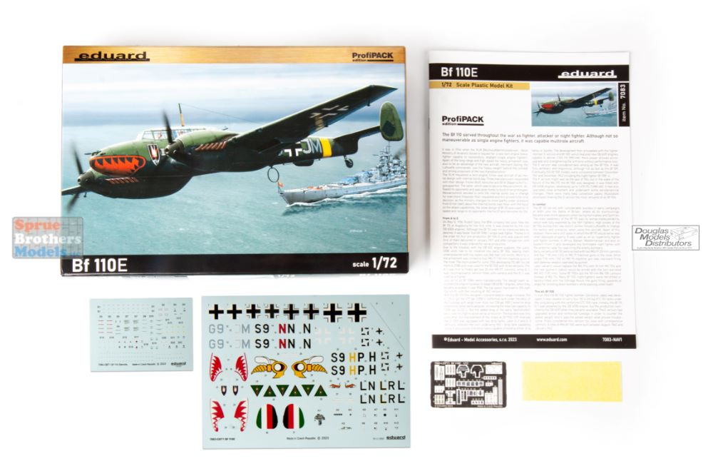 EDU07083 1:72 Eduard Bf110E ProfiPACK - Sprue Brothers Models LLC
