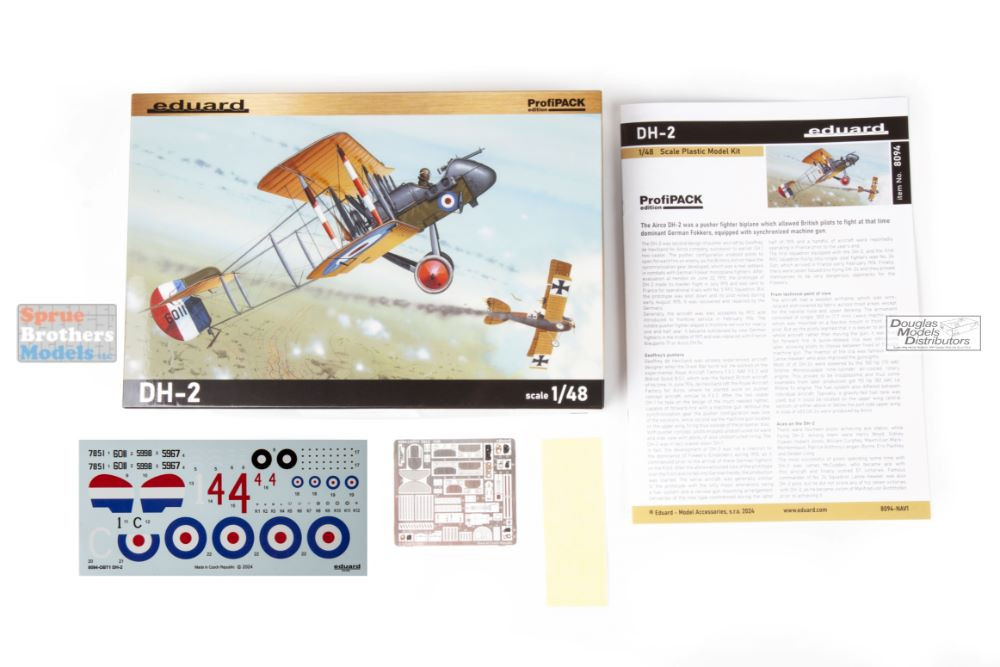 EDU08094 1:48 Eduard Airco DH-2 ProfiPack - Sprue Brothers Models LLC