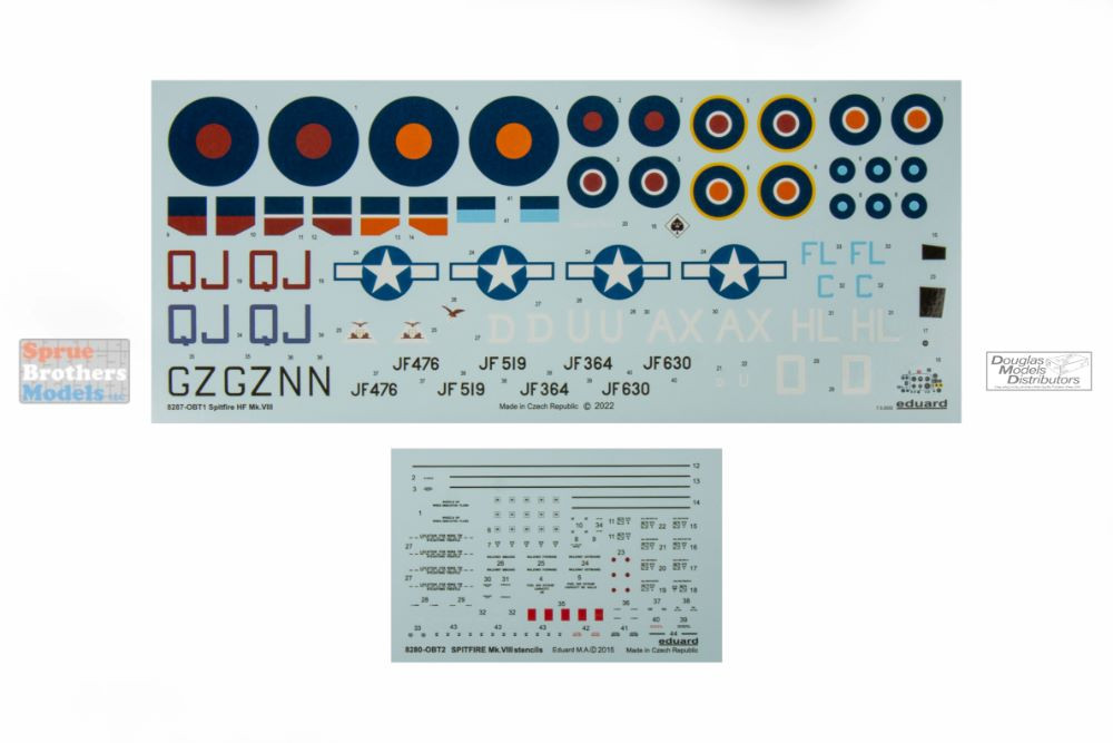 EDU08287 1:48 Eduard Spitfire HF Mk.VIII PROFIPACK Edition - Sprue