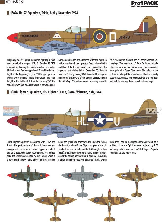 EDU08287 1:48 Eduard Spitfire HF Mk.VIII PROFIPACK Edition - Sprue