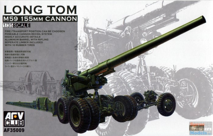 AFV35009 1:35 AFV Club Long Tom M59 155mm Cannon - Sprue Brothers