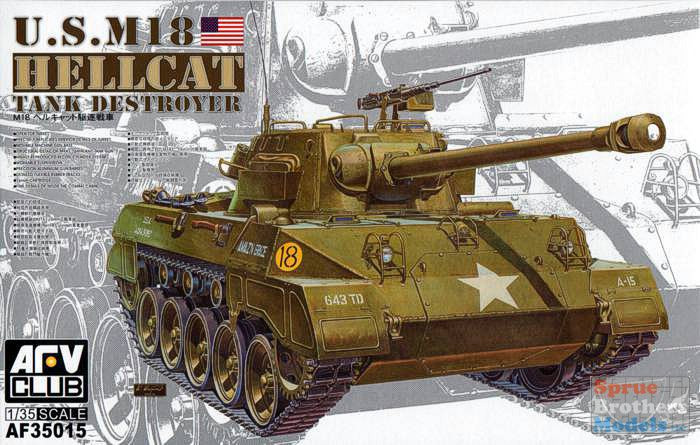 AFV35015 1:35 AFV Club US M-18 M18 Hellcat Tank Destroyer - Sprue