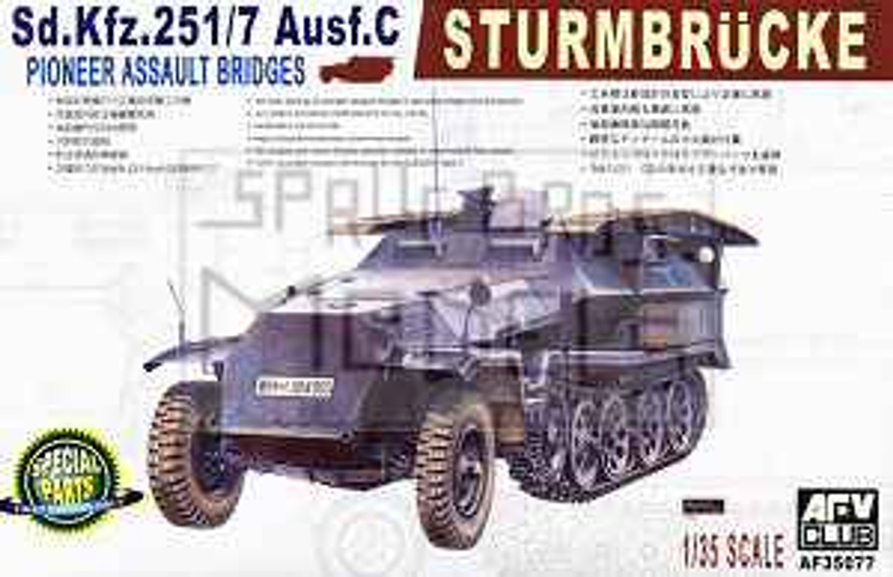 AFV35077 1:35 AFV Club SdKfz 251/7 Ausf C Sturmbruck Pioneer Assault  Bridges #35077 (D)