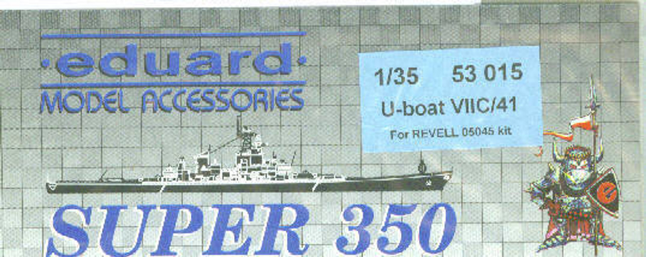 EDU53015 1:72 Eduard PE - U-Boat VIIC/71 Detail Set (REV kit