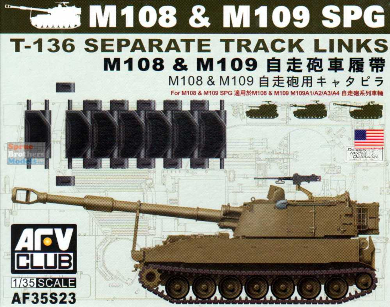 AFV35S23 1:35 AFV Club M108 & M109 SPG T-136 Track