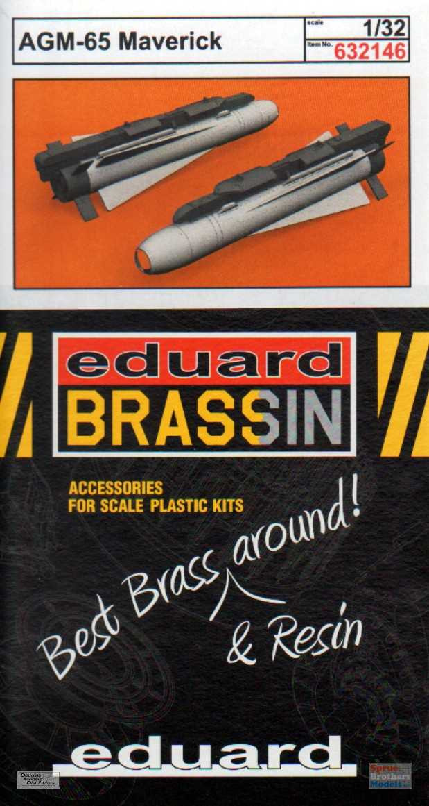 EDU632146 1:32 Eduard Brassin AGM-65 Maverick Missile Set - Sprue