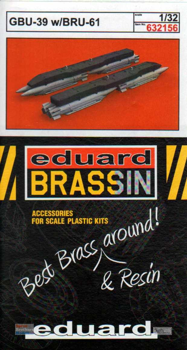 EDU632156 1:32 Eduard Brassin GBU-39 Small Diameter Bomb with BRU