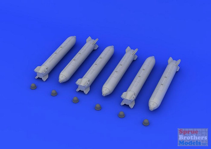 EDU648168 1:48 Eduard Brassin Mk.20 Rockeye II Bomb Set - Sprue