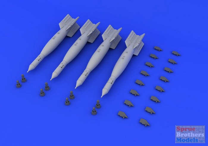 EDU648236 1:48 Eduard Brassin GBU-16 Paveway II Bomb Set - Sprue