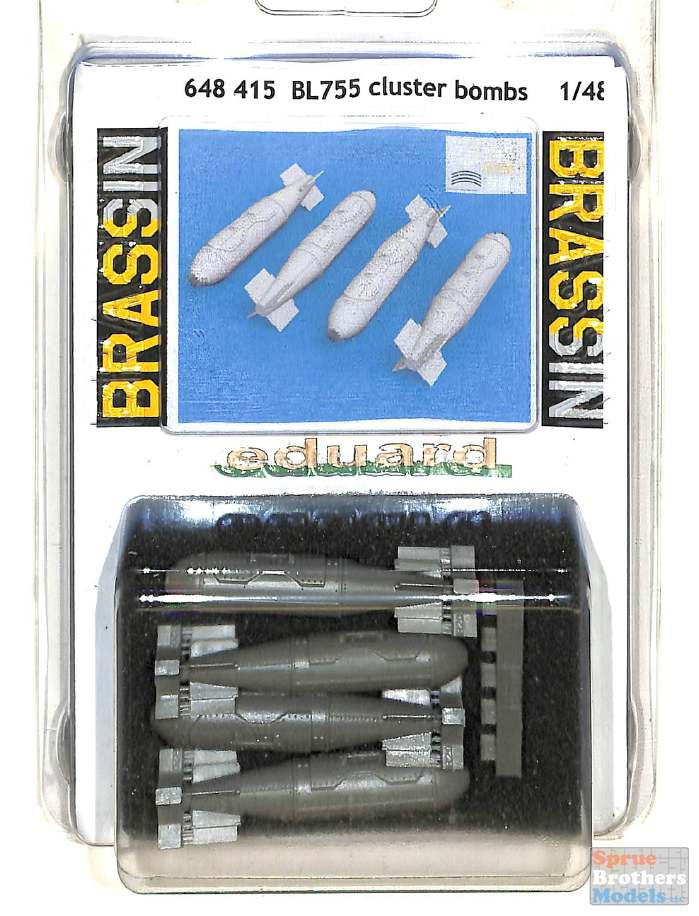 EDU648415 1:48 Eduard Brassin BL755 Cluster Bombs - Sprue Brothers
