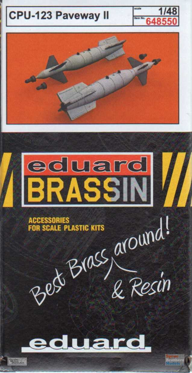 EDU648550 1:48 Eduard Brassin CPU-123 Paveway II Bomb Set - Sprue