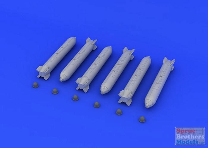 EDU672049 1:72 Eduard Brassin Mk.20 Rockeye II Bomb Set - Sprue