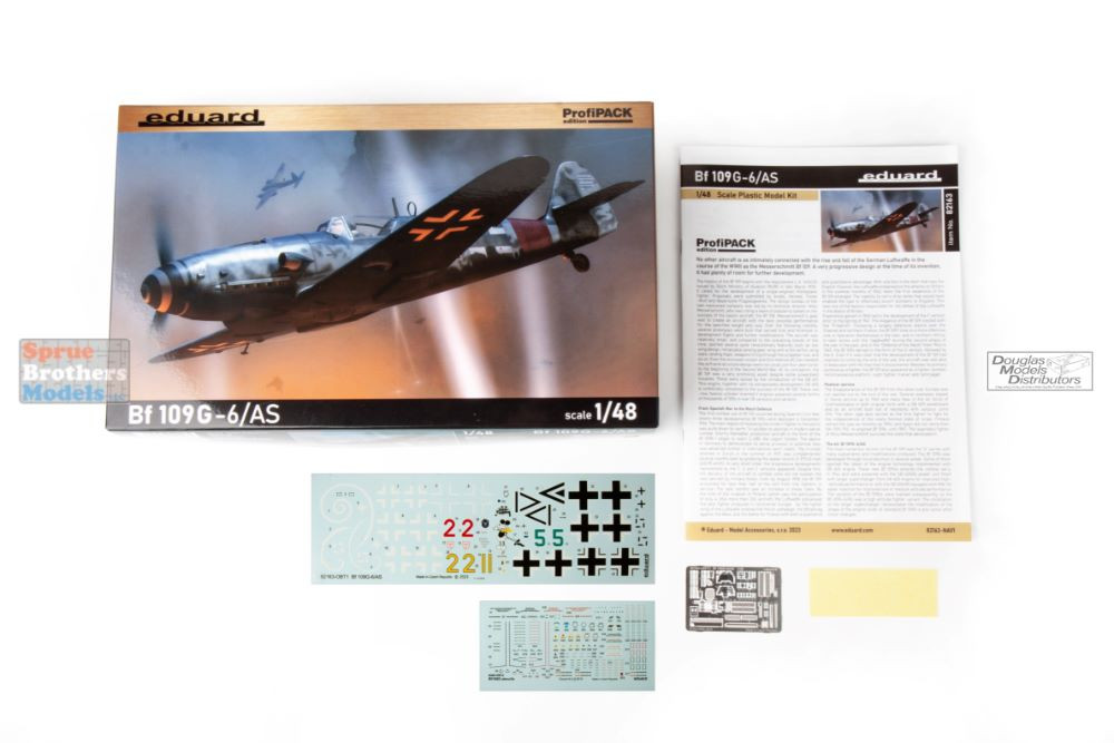 EDU82163 1:48 Eduard Bf109G-6/AS ProfiPACK - Sprue Brothers Models LLC